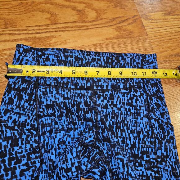Lululemon Womens Speed Up Tight Urban Block Wild Bluebell Black 4 - Picture 5 of 5